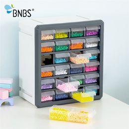 BNBS Makeup Organiser Storage Box For Toys Tools Can Adjust Plastic box Lroning Beads 24 Drawers Cosmetic LJ200812
