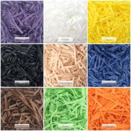 Gift Wrap Coloured Shredded Kraft Paper Hamper Filling Box Packaging Tissue Fill For Packing Business Gifts Candles Glass Hampers