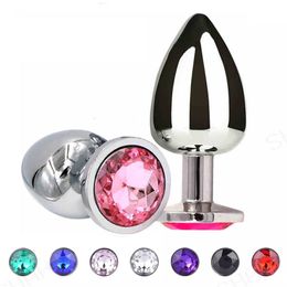 sexy Metal Anal Toys Vibrator Women Adult Butt Plug Stainles Steel Men Prostate Massager Dildo -toy Adult18