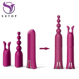 Anal Plug Butt 3 Pcs/set sexy Toys for Women Men Soft Silicone Prostate Massager Bullet Vibrator Adult Gay Products