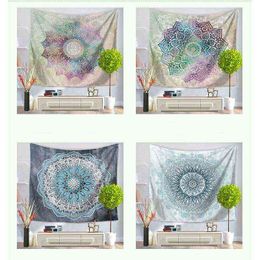 Light Mandala Tapestry Bohemian Wall Decorations Living Room Rugs Stickers Decoration Cloth Tapearia J220804