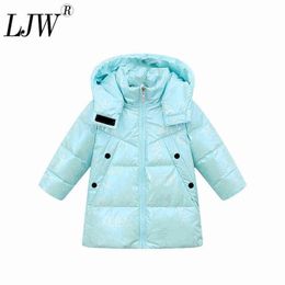 2021 New Autumn/Winter Children Wash-Free Down Jacket Hooded Detachable Boys And Girls Down Jacket Children Clothing J220718