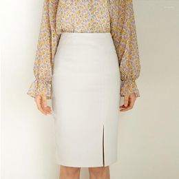 Irregular High Waist Skirt Mid Long 2022 Spring Dress Light And Versatile Women's Buttocks One Step Looks Thin Pants & Capris