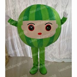 Halloween Cute Watermelon Mascot Costume Top quality Cartoon Fruit Plush Anime theme character Christmas Carnival Adults Birthday Party Fancy Outfit