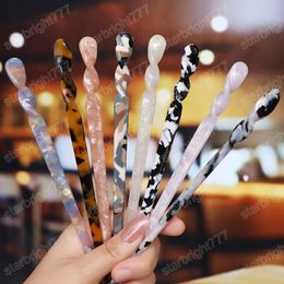 Chinese Style Vintage Acetate Resin Chopstick Hair Sticks Women Hairpin Hair Clip Headwear Hair Jewelry Accessories