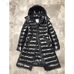 Women's Medium And Long-term Down Puffer Jacket 2024 Fashion Hooded Casual Warm Black Parkas Female Mid Length Coat Winter Jaqueta Feminina