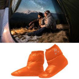 Sports Socks Duck Down Slippers Winter Warm Camping Tent Boots Foot Booties Shoes CoversSports