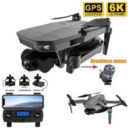 SG907 MAX SE Professional GPS Drone con 6K 3 Axis Fotocamera Gimbal Brushless Motor WiFi FPV RC Dron Quadcopter PK SG906 Pro2 220321