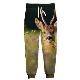 New Fashion 3D Printed National Wind Pattern Jogger Sweatpants Women Men Full Length Hip-hop Trousers Pants Hunting Deer