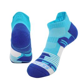 Sports Terry Cotton Ankle Socks Low Cut Athletic Tab Socks for Men Women Youth Children Colorful