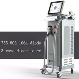 Hot selling 808nm diode laser hair removal permanent fast effect painless beauty equipment 755 /808 /1064nm 3 wavelengths ice laser skin rejunvenation machine