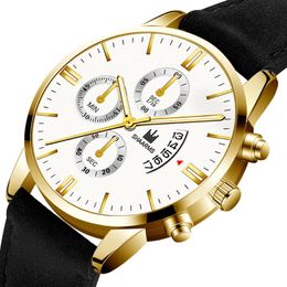 Wristwatches Mens Watches Top 2022 Business Calendar Wristwatch Casual Quartz Watch Men Sport Military Clock Relogio Masculino