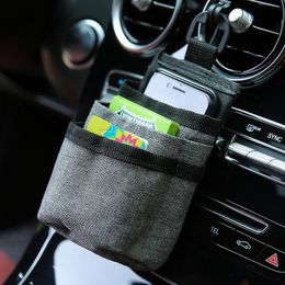 Car Organiser Storage Box Oxford Bag Hanging Holder Outlet Vent Stowing Tidying In Auto Phone Pocket Bucket AccessoriesCar