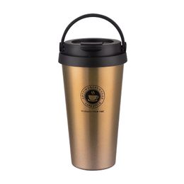 500ml Double Stainless Steel 304 Coffee Mug Leak-Proof Thermos Travel Thermal Cup Thermos Water Bottle For Gifts FREE By Epack Y05