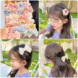 Hair Accessories 8/2 Pcs/Lot Summer Kids Girl Headwear Hairpin Girls Clip Cute Female Baby Princess Headdress AccessoriesHair