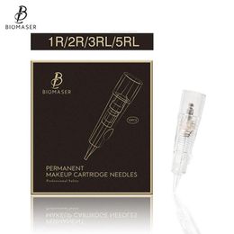 Biomaser Professional Permanent Makeup Cartridge Needles 1R 2R 3RL 5RL Disposable Sterilised Tattoo Pen Machine Needles Tips227a318739433