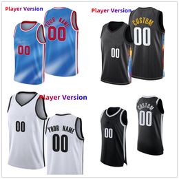 Custom Authentic Stitched Player Version Basketball Jerseys 30 SethCurry 24 CamThomas 20 Day'RonSharpe 33 NicolasClaxton 14 KesslerEdwards