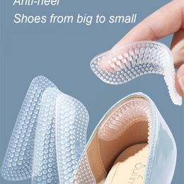 Upgrade Silicone Heel Stickers Heels Grips for Women Men Anti Slip Heel Cushions NonSlip Inserts Pads Foot Heel Care Protector 220713