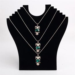 necklace easels Australia - New Arrival High Quality Necklace Bust Jewelry Pendant Chain Display Holder Stand Neck Easel Showcase Black Color203U