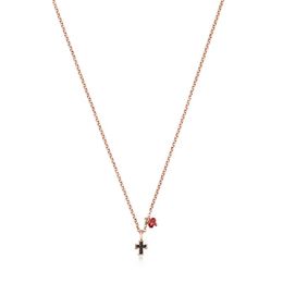 Andy Jewel 925 Sterling Silver Bear pendants Jewelry Motif Cross Necklace In Rose Silver Vermeil With Spinels And Ruby Fits European Style Gift 914932510 hot