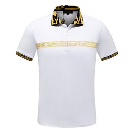 2022 designer stripe polo shirt t shirts snake polos bee floral mens High street fashion horse polo luxury T-shirt v00032