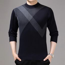 Men's Sweaters Men Casual Sweater O-neck Slim Fit Knitted Sweatshirts Men's Leisure Formal Business Clothing PulloverMen's