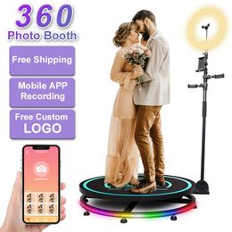 360 Photo Booth Stage Lighting Automatic Photobooth Machine Video Camera Photo Booth