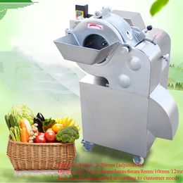 Commercial vegetable cutting machine for potato carrot onion tomato cabbage Chilli dicer vegetable granulator 3mm 4mm 5mm