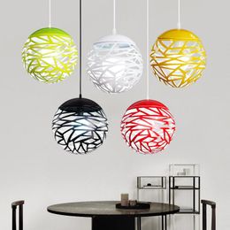 Pendant Lamps Nordic Simple Cage Sphere Dining Room Lights Creative Cafe Wind Chimes Lamp Aisle Bar Light FixturesPendant