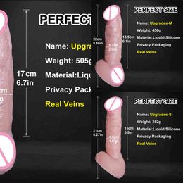 NXY Sex products dildos Soft Realistic Big Dildo Suck Dick Anal Plug Rose Toys for Men Women Lesbian Skin Feeling masturbation Penis 1014