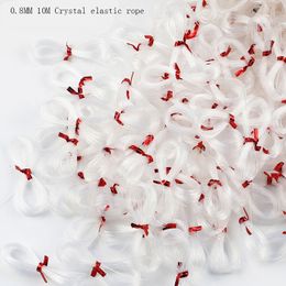 Cord & Wire 10 M 0.8mm Clear Elastic Crystal Stretch String Craft Bracelet Rope Beads Thread Cord for DIY Necklace Beading Jewellery Making