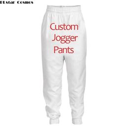 PLstar Cosmos Custom Made 3d Print Pants Casual Elastic Waist Mens Fitness Workout Pant Sweatpants Trousers Jogger 220704