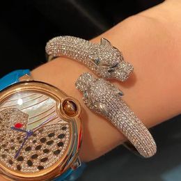 Top designer Bangle bracelets women's luxury platinum full diamond men's fashion brand Jewellery design TMAH