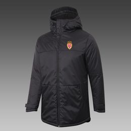 Association Sportive de Monaco Men's Down Winter Outdoor leisure sports coat Outerwear Parkas Team emblems Customised