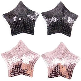 Women Sequins Nipple Cover Sexy Pasties Star Niple Cover Fetish Boob Tape Clubwear Cubre Pezon Reusable Breast Stickers H220511