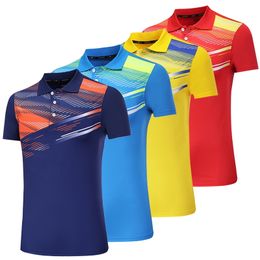 Camisas Polo Homens Manga Curta Ténis de Mesa Jerseys Homens Golf Camisetas Personalizado Equipe Badminton Camisa Ping Pong T-shirt Runing Camisas 220620