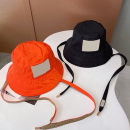 Double Sides Lace Up Straps Hats Unisex Reversible Bucket Hats Spring Summer Vacation Sun Caps Couple Sports Fisherman Hat
