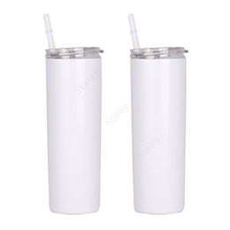 cheapest 20oz tapered and straight sublimation tumbler 20 oz stainless steel blank tall cylinder water bottle Sea Shipping 50pcs DAT471