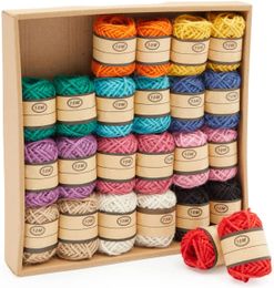 Decorative String, Twine for Crafts, Gift Wrapping, 11 Yards Each (24 Rolls, 2mm)