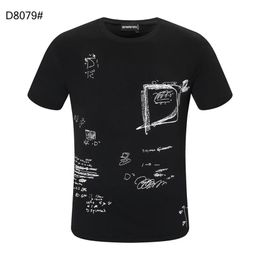 D2 PHANTOM TURTLE SS Erkek Tasarımcı Tişörtlü İtalyan moda Tişörtleri Yaz Desenli Tişört Erkek Yüksek Kalite% 100 zGA DSQUAREDs DSQ2470