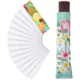 Återanvändbar sublimering av tomma vita verktyg Neoprenisolator Ice Pop Sleeve Popsicle Holders Freezer Cover Bag Washable Heat Press Transfer DIY Design