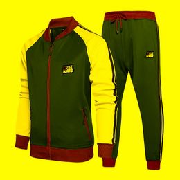Men's Tracksuits Male Print Clothing Men Tracksuit Size S-5XL Men's Sportswear Spring Autumn 2 Piece Sets Sports Suit Jacket Pants Sweat