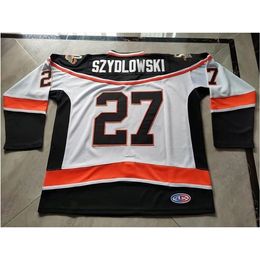 C2604 Uf Custom Hockey Jersey Men Youth Women Vintage Fort Wayne 27 Shawn Szydlowski High School Size S-6XL or any name and number jersey