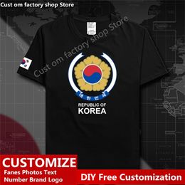 Republic of Korea South Country T shirt Custom Jersey Fans DIY Name Number High Street Fashion Loose Casual T shirt 220616