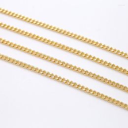 Chains Metres Stylish 14K Gold Multi-specification Korean Fashion Charms Chain DIY Hand-made Sweater Bracelet Necklace MaterialChains Elle22