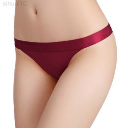 Women Seamless Low Waist Panties Sexy Strings Lingerie Comfortable Solid Colour Underwear Female G String Panties Intimates L220802