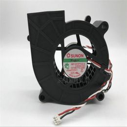 Wholesale fan: SUNON GB1207PTV2-A 7CM 7025 12V 2.22W Three-line turboblower projector fan US $25.00