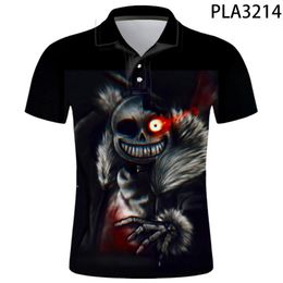 Men's Polos Summer Game Undertale Homme 3D Printed Shirt Men Fashion Camisas Harajuku Short Sleeve Casual Hombres RopaMen's Men'sMen's