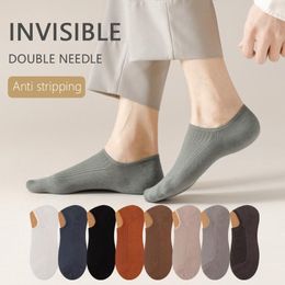 Men's Socks Fashion Sports Men Boat Spring Summer Non-slip Silicone Breathable Invisible Business Cotton Sock Male Ankle Slippers