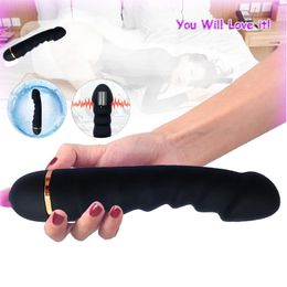 Soft Silicone Vibrator 20 Frequency sexy Toys for Women Vaginal Anal Irritation Dildo Vibrators Couples Reality sexyy